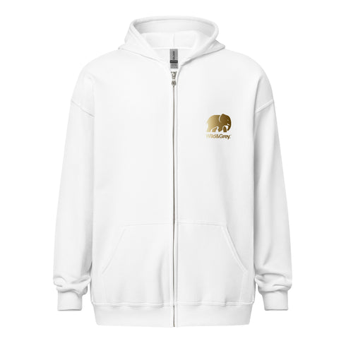 Elephant Conservation - Full Zip Womens Hoodie